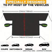 1件装2025款汽车挡风玻璃牛津布遮阳罩，四季通用，防风、防雪、防紫外线。高密度牛津布，耐磨，加厚隔热层，夏季降温，冬季防霜。加固边缘+弹性防风带，强风中不易脱落，防水涂层保护玻璃。无需工具即可快速安装/拆卸，可折叠收纳，方便存放，适用于大多数车型，让您全年安心驾驶。