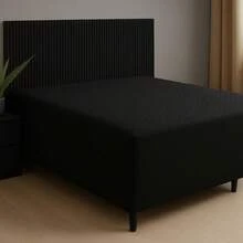 Waterproof Mattress Protector Cover For Double Bed Box Spring - Black - 黑色 - 查看 3