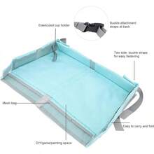 Funda para bandeja de avión para niños, Asixxsix, Accesorios, Plegable, Portátil, Rosa - Verde - Ver 10