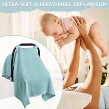 Funda para asiento de coche de bebé, color verde salvia - 1 - Ver 6