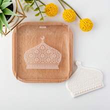 1pc Ramadan Mubarak Cookie Chocolate Cutter&Stamps Ramadan Mubarak Plastic Cookie Biscuit Mould Eid Moon Star Press Castle Ramadan Kareem Plastic Cutters Embossing KItchen Mold For Baking Fondant Party Supplies - Multicolor - View 14