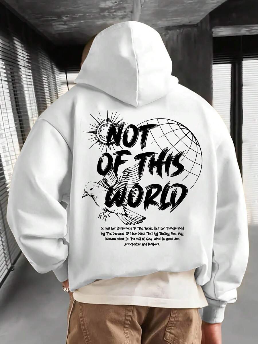 Men Hoodies - 白色 - 查看 1