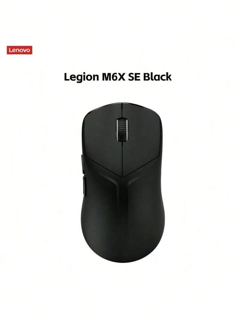 Chuột chơi game Lenovo Legion M6X SE: Thiết kế đối xứng tiện dụng cho cảm giác cầm nắm thoải mái, chân đế PTFE êm ái, độ nhạy có thể điều chỉnh 8000 DPI, kết nối ba chế độ, hiệu quả cho chơi game và sử dụng văn phòng, màu đen. - màu đen - Xem 1