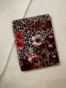 1pc Leopard Floral Pattern Flat Protective Case, Compatible With IPad 10.2 Inch 2021/2020 IPad 10th/9th/8th Gen, IPad (A16) 11 Inch 11th Generation 2025, Compatible With Samsung Galaxy Tab A8 10.5 Inch 2022, Tablet Protective Cover With Pencil Slot, Support Auto Sleep/Wake - Nhiều màu - Xem 2