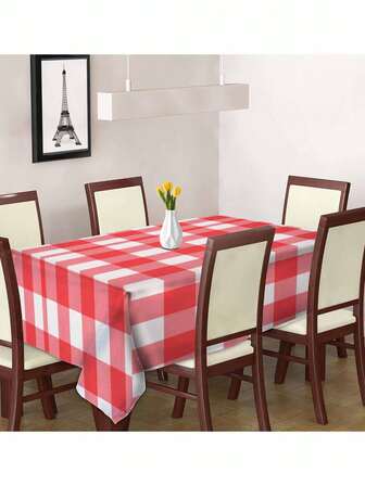 1 pieza Mantel a cuadros rojos y blancos, Manta impermeable para picnic - , lavable a máquina, manta para exteriores de 4 estaciones, adecuada para camping y playa, excelente para salidas familiares
