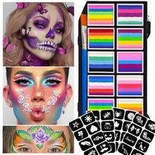 JIHUIPAI 64 Colors Water-Based Face & Body Paint Set – Premium Creamy Face Paint Kit With Brushes & Portable Case, Vibrant & Long-Lasting Face Painting For Costume Parties, Festivals & Halloween - Face Painting - View 6