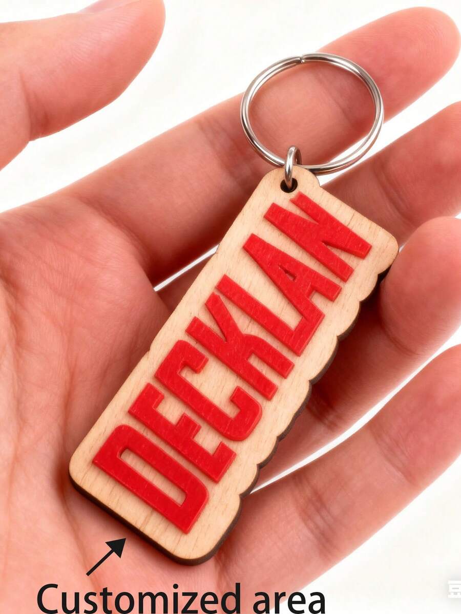 Personalized Best Friend Keychain - Customized Name Gift, Bold Letter Design - Birthday/Christmas Gift For Women, Acrylic Material Suitable For BFF, Couples, Family - Decorative And Practical, Multi-Functional Choice, Including Party Favors, Friendship Memorabilia, Fashion Accessory, High-Quality Engraving Craftsmanship, Smooth Surface Finish, Collectible Keepsake - Style 18 - View 1