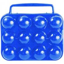 Camco - Soporte para portahuevos con asa incorporada, para caravanas, Camping, portón Trasero, Picnic, Viajes por Carretera yás| Lleva de Forma Segura hasta 12 Huevos| Azul (51015) - 12 - Portador de huevos - Ver 5
