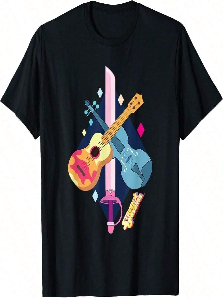 Women  Casual T-Shirt For Me.Sn Round Collar Pure Cotton T Shirt Short Sleeve Tees Printed Clothes - Black - View 1