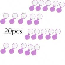 5/10/20/50 piezas Espejo de maquillaje plegable mini portátil, 2.75" X 2.44" - Blanco de moda, sin batería, adecuado para viajes y arreglo personal sobre la marcha, espejo compacto a granel, espejo plegable mini redondo, espejo de bolsillo portátil, espejo de maquillaje, espejo de maquillaje de viaje pequeño y portátil, ideal para uso diario de las mujeres, obsequios, viajes, artículos baratos, artículos esenciales de viaje - Multicolor - Ver 14