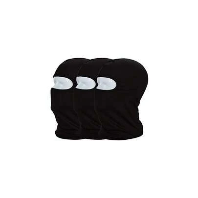 Balaclava Sun/Uv Face Mask UPF 50+ Ski Mask Neck Gaiter Face Scarf Outdoor Sports 3pack,3xblack