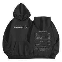 Christian Jesus Hoodies For Men Faith Bible Verse God Hoodie Religious Inspirational Sweatshirts Graphic Pullover "Stay Warm This Winter! Discover Our Men's Hooded Sweatshirt - A Must-Have Long-Sleeve Piece That Blends A Casual Vibe With Comfort. Made From Soft Polyester, This Piece Is Comfortable To Wear. Perfect For Any Casual Outing - Upgrade Your Winter Wardrobe Today!" - 黑色 - 查看 1