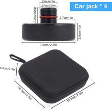 4 Piezas Almohadilla de Goma para Gato de Coche Compatible con /Y/X/S, Jack Pads con Estuche de Almacenamiento, Soporte Tesla Jack Pad Protege la batería y el chasis - 1 - Ver 8