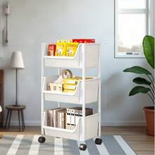 Multifunctional Storage Organizer, Space-Saving Floor-Standing Shelf Suitable For Kitchens, Entryways, And Homes - Holds Books, Shoes, Tableware, Cookware, Open Shelving, Sturdy Structure, Multi-Tiered Unit Design, Durable Construction, Shoe Rack, Under-Bed Storage. - Nhiều màu - Xem 2