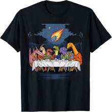 The Last Dinner Prehistoric Per Funny Dinosaur Extiion T-Shirt - Hitam 7 - View 1