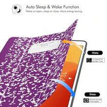 Case For IPad 9th Generation 2021/8th Gen 2020/7th Gen 2019 With Pencil Holder - Premium Shockproof Case With Soft TPU Back Cover & Auto Sleep/Wake For IPad 10.2 Inch, B-Book Violet,B-BookViolet - B-bookViolet - View 8