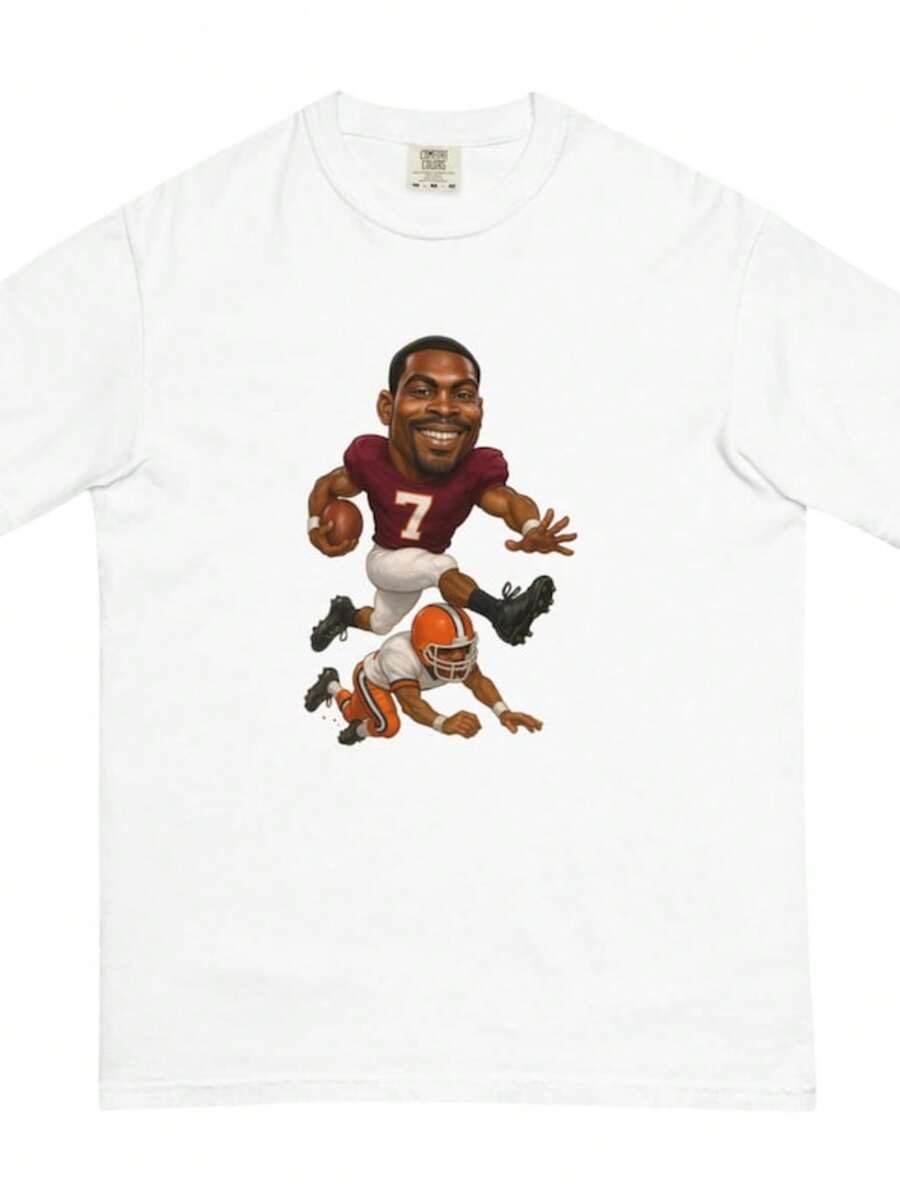 Virginia Tech Vick Unisex Garment-Dyed Heavyweight T-Shirt - trắng - Xem 1
