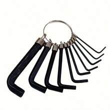 10pcs Hex Wrench Repair Tool Kit, Universal Household & Automotive Maintenance Set - Black - View 6