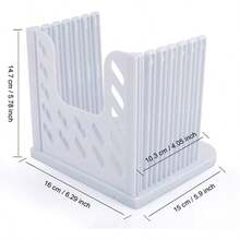 Toast Slicer/Homemade Bread Cutting Guide, Plastic Bread Slicer For Slicing Bread, Foldable Kitchen Baking Tool - White - View 8