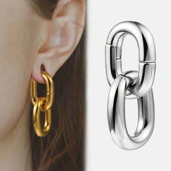 1 قطعة سلسلة من الفولاذ المقاوم للصدأ 316L أوزان الأذن معلقة مقاييس ثقب الجسم مجوهرات ثقب الأذن موسع للاستخدام اليومي للنساء والرجال