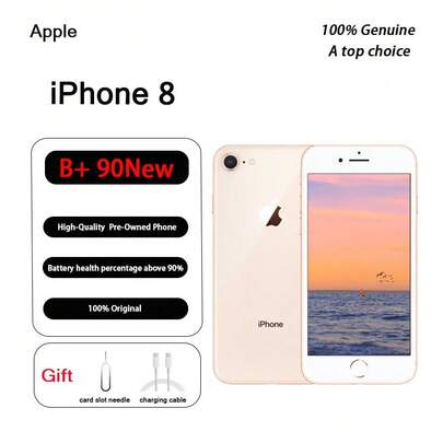 Apple 这台二手iPhone 8成色为B+，九成新，功能齐全。外观有明显使用痕迹。电池已更换为全新电池。