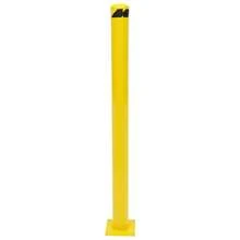 LianDu-US Bollard Post, Industrial Yellow Powder Coated Steel Bollards With 4 Bolts And 1 Roll Floor Tape For Entrances, Parking Lots, Sidewalks, Bike Paths, 60*4.5in - Yellow - View 5