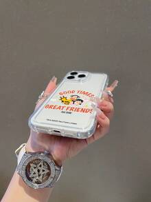 Ốp lưng điện thoại Paul Frank trong suốt, đệm khí, in hình mặt khỉ toàn thân, bảo vệ chống rơi vỡ cho camera, thiết kế mới, tương thích với iPhone 13/14/15/16/17 Pro Max. - Nhiều màu - Xem 6