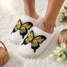 Women's Indoor Slippers - Skin-Friendly Fleece Lining, Soft & Warm, Non-Slip Rubber Sole, Lightweight, Comfortable & Breathable. Must-Have For Home! Women's Home Slippers, Fall/Winter Barefoot Slippers, Suitable For Halloween Outfits - 黃色 - 查看 2