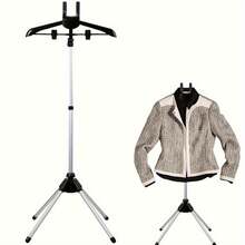 Aluminum Alloy Telescopic Clothes Hanger - Foldable Adjustable Height Drying And Ironing Rack, 360 ° Rotating Arm Design, Multi-Level Clothing Hanger, Space-Saving Durable Laundry Accessories (Black Gray), Modern And Elegant Material Handling, Sturdy Structure - xám - Xem 12
