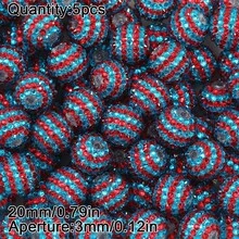 5 piezas de cuentas de rhinestone brillante de 20mm, adecuadas para hacer joyas DIY, incluyendo la creación de pulseras y pendientes, cuentas para hacer joyas - Hazlo tú mismo - Ver 25