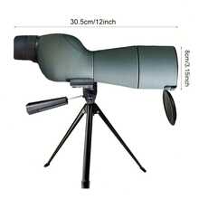 Adjustable Tripod And Carrying Case High-Power Binoculars - Suitable For Birdwatching, Hunting And Wildlife Observation, Manual Focus, 60mm Objective Lens Diameter, Durable ABS Structure - Green - View 3