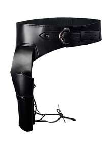 Cinto de Cintura de Couro Vintage Medieval Viking Halloween, Conjunto de Duas Armas, Adereços de Fantasia Cosplay - Multicolorido - Visão 16