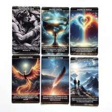 MESSAGES FROM THE UNIVERSE ORACLE CARDS, 36 Cards, Listen To The Universe - Black - View 9