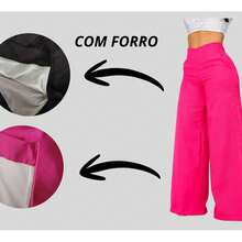 Women's Linen Wide Leg Pants Pocket Zipper Simple Evening Daily Birthday Party High Waist - 玫紅色 - 查看 4