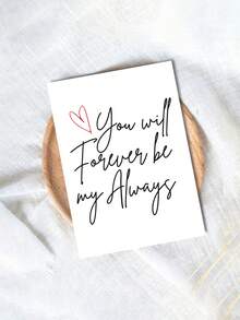 1pc Funny Romantic Anniversary Love Card, Unique Gift, For Women, Men, Husband, Wife, Boyfriend, Girlfriend, Favorite Person, With Spring Valentines Day, For Birthday, Mother'S Day, Congratulations, Get Well, Good Luck - Multicolor - View 11