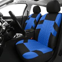 Car Seat Covers Front Pair,Universal Cloth Front Seat Covers For Car,Breathable And Washable Seat Covers For SUV, Sedan, Van, Automotive Interior Covers, Airbag Compatible - Màu xanh lam - Xem 11