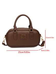 High-Quality Women's Luxury Genuine Leather Designer Brand One Shoulder Handbag - Brown - View 8
