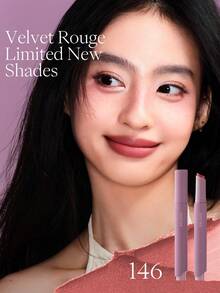 JOOCYEE Velvet Rouge Limited New Shades Lipstick Pencil, Matte Finish, Easy Application, Fashionable Autumn/Winter Brown Tones - 146 Utopia Pink - 查看 3