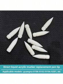 Guangna Blue Fruit Series Acrylic Marker Pen Refill Tips, Acrylic Paint Marker Pen Replaceable Soft Nibs - White, Durable, High Quality, Suitable For Art And Craft Projects, Crafts | Art Supplies | Smooth Writing Marker Pen Replacement Nibs - Nib - View 8