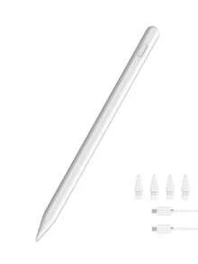 兼容第二代 Apple Pencil（支持磁吸无线充电），Apple Pencil 含充电线，兼容 iPad A16/10/9/8/7/6、iPad Mini 7/6/5、iPad Air 5/4/3、iPad Air 11 英寸 M3/M2、iPad Air 13 英寸 M3/M2、iPad Pro 11 英寸 M5/M4/4/3/2/1、iPad Pro 12.9 英寸 6/5/4/3、iPad Pro 13 英寸 M5/M4，90mAh - 白色 - 查看 2