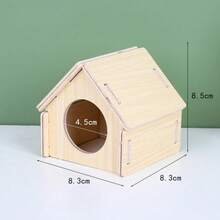 New Wooden Hamster Villa Chewable Easy To Install Platform House Cage Accessories Hamster Climb Toy Pet Supplies - Multicolor - View 12