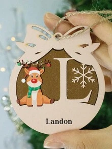 Custom Christmas Decorations With Name, Personalized Christmas Tree Decorations, Customized Christmas Ornaments, Customizable Christmas Gifts, Bow Christmas Ornament, Diy Ornaments, Christmas, Party Decorations, Living Room Decor, Indoor, Outdoor, Garden, Room Decor, Mom, Dad, Family,Elegant Living,Artful Living - Style a - View 21