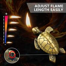 Torch Lighter, Creative Desktop Golden Turtle Butane Lighter, Super Cool Portable Gas Lighter(No Butane), Adjustable Soft Flame Lighter, Refillable Butane Lighter, Gifts For Men Women Friends, Holiday Gifts, Without Battery - Bronze Color - View 7