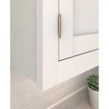 Amerock PK3180TBBBZ | Cabinet Hinge | 3/4 In. (19 Mm) Door Thickness | Full Inset | Partial Wrap | Ball Tip | Golden Champagne | Kitchen Cabinet Door  | Single Hinge | Functional Hardware,PartialWrap,GoldenChampagne - 金香檳 - 查看 3