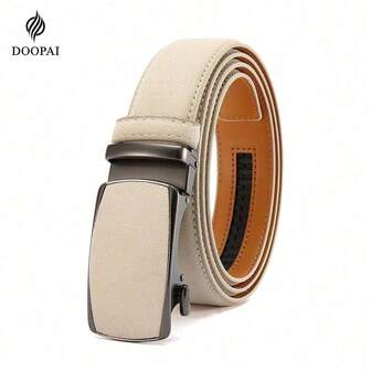 DOOPAI Ratchet Belt For Men - Classic Retro Click Buckle, Trim To Fit Strap, Ideal Gift Set For Dress & Casual Outfits