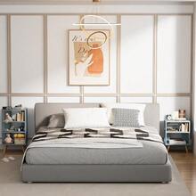 Bedside Table, Modern Open Storage Side Table, Double-Tier Nightstand, Suitable For Small Spaces, Living Rooms, And Bedrooms. - Màu xanh lam - Xem 5