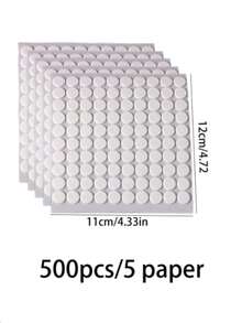 500 pezzi Adesivi per stoppino per candele da 10 mm, adesivi resistenti al calore a doppia faccia per fissare lo stoppino alla cera per la realizzazione fai-da-te di candele