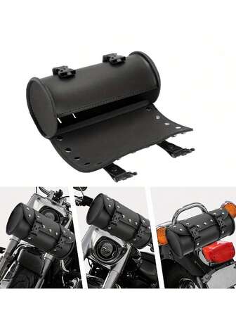 Waterproof PU Leather Motorcycle Saddlebags - Premium Side Pack For Harley, Sportster XL, Dyna Road King - , Spacious, And Stylish Motorbike Accessories
