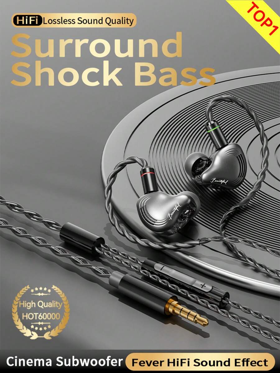 Tai nghe VAORLO Fever HiFi Sound Effect Tai nghe nhét tai Dynamic In-Ear Monitor Tai nghe có dây có thể tháo rời Chống ồn Tai nghe nhạc Thể thao Trò chơi - Nhiều màu - Xem 1