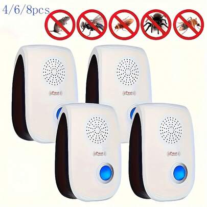 2025 Upgraded Version Of Ultrasonic Mouse Repeller, Indoor Electronic Plug-In Mosquito Repeller, ,  For People And Pets, Effectively Repels Cockroaches, Rodents, Mice, Insects, Mosquitoes, Rats, Spiders, Ants, Etc., Suitable For Homes, Offices, Restaurants And Factories